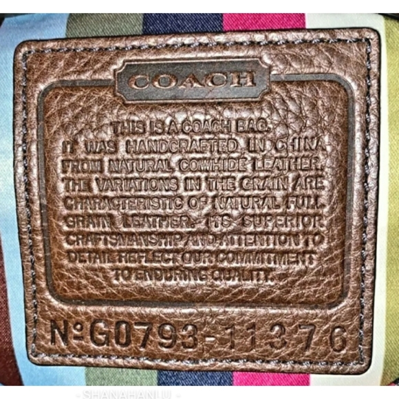 Coach 11376 Mahogany Thompson Legacy Julia  Shoulder Bag COA - Picture 9 of 11